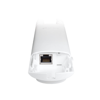 White network router on a white background