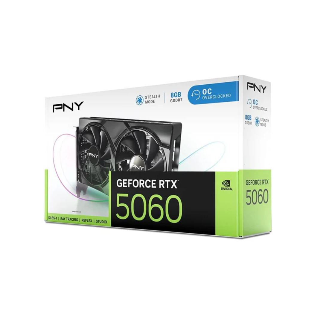 PNY GeForce RTX 5060 Dual Fan OC – 8GB GDDR6 Graphics Card