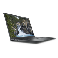 Laptop with a scenic display on a white background