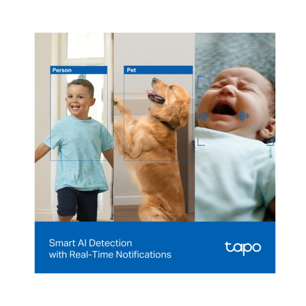 Tp-Link Pan/Tilt AI Home Security Wi-Fi Camera Tapo C250