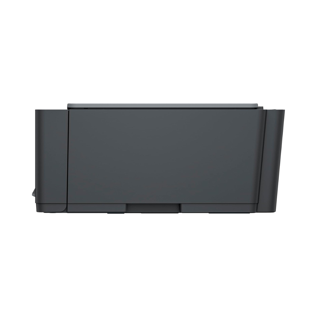 Black rectangular object on a white background