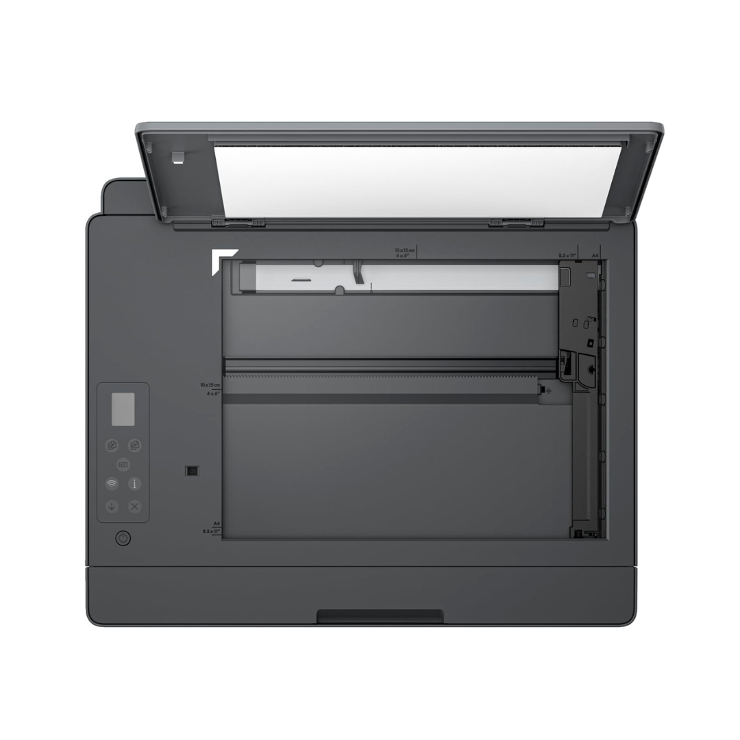 Black laser printer on a white background