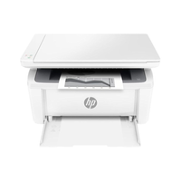 White HP printer on a white background