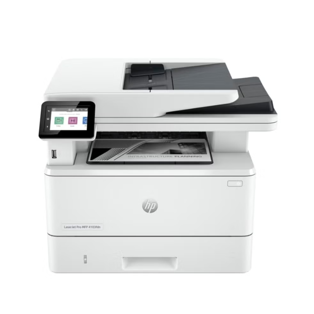 HP printer on a white background