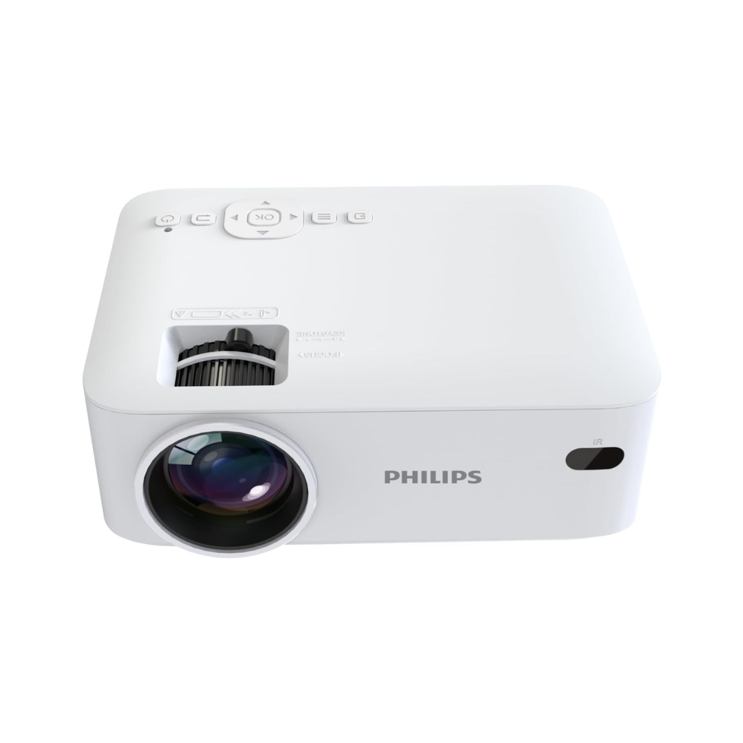 White Philips projector on a white background