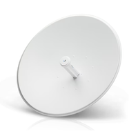 White satellite dish on a white background