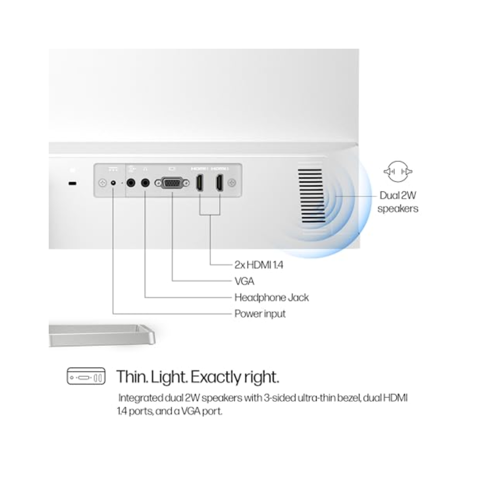 LED Monitor - HP 27.0" 527SA Audio