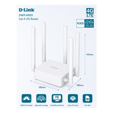 D-Link 4G WiFi Router DWR M905