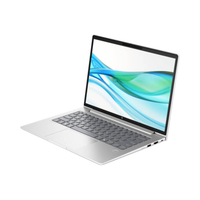 Silver laptop with a colorful display on a white background