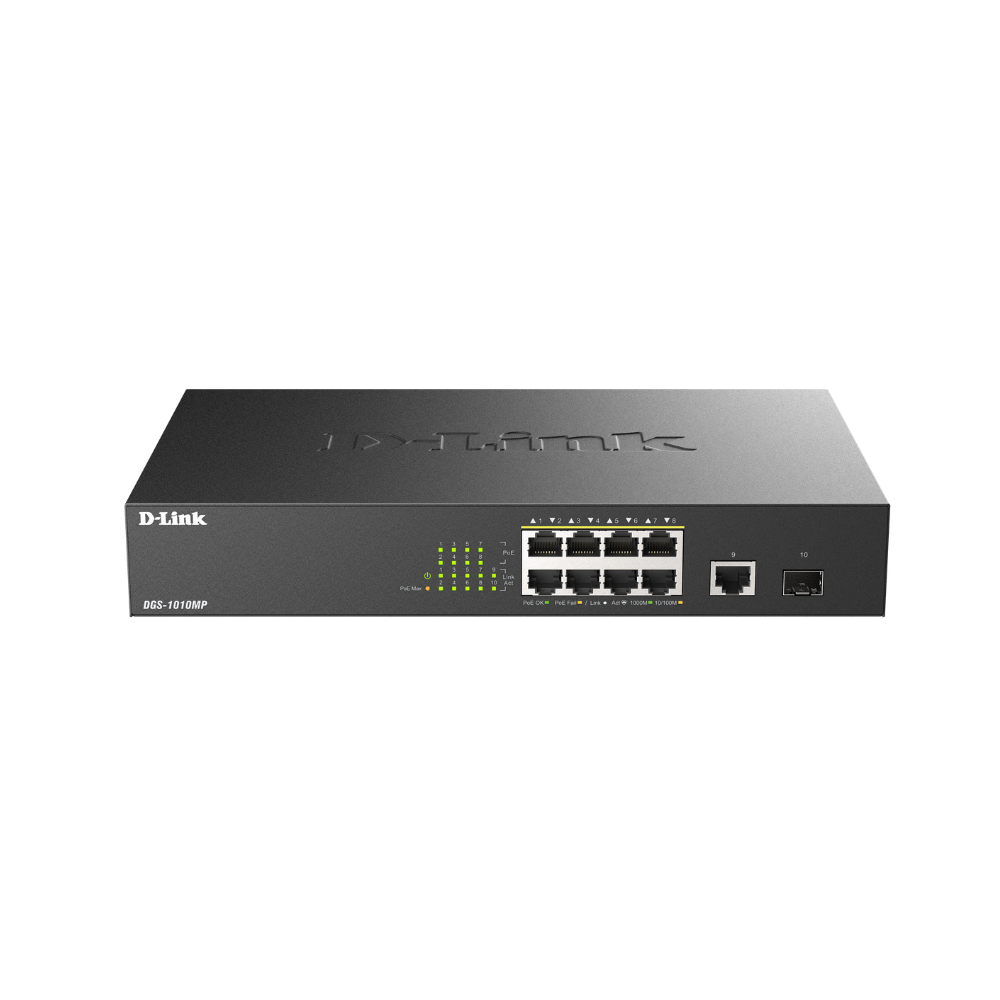 D-Link 10-Port Gigabit PoE Switch DGS-1010MP