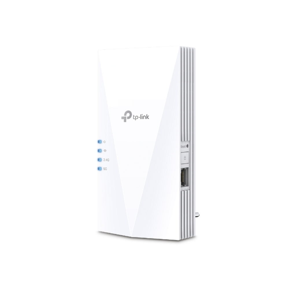 TP-Link Wi-Fi range extender on a white background