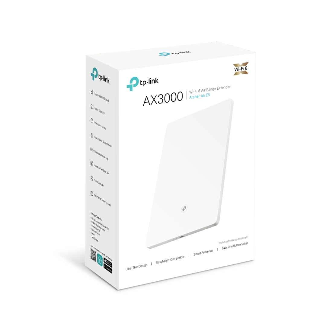 Tp-Link Ax3000 Dual-Band Wi-Fi 6 Air Range Extender Archer AIR E5