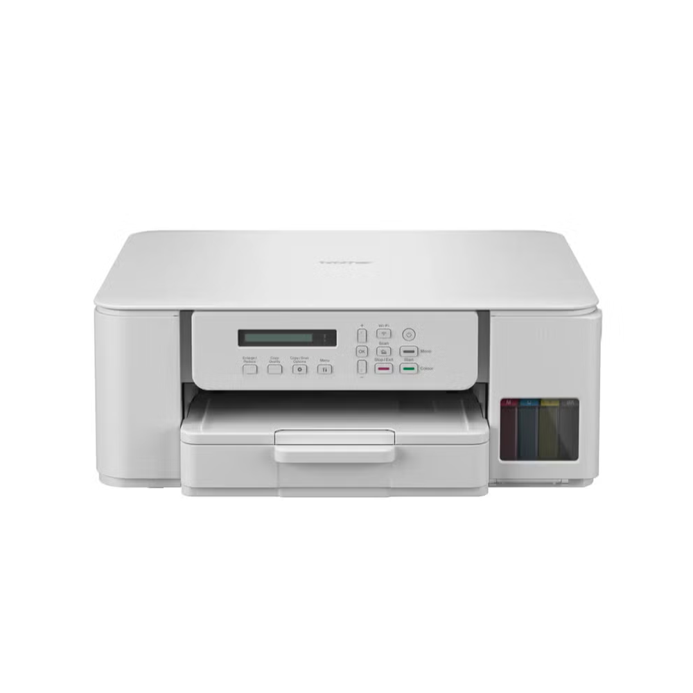 White printer on a white background