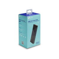 TP-Link USB 3.0 7-port hub packaging on a white background