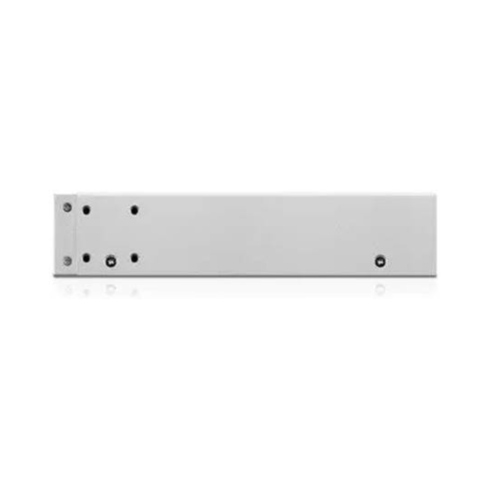 Rectangular metal bracket on a white background