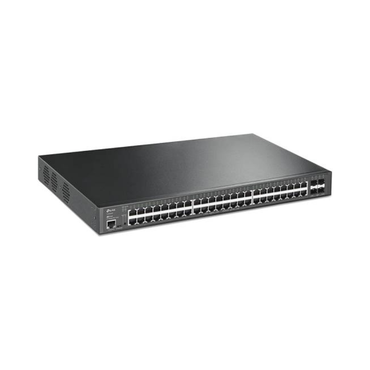 Network switch with multiple ports on a white background