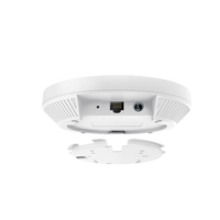 White smoke detector on a white background