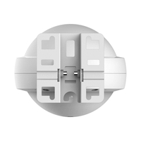 White plastic bracket on a white background